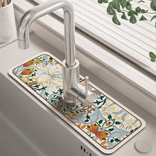 Load image into Gallery viewer, Sink Faucet Drain Pad Table Mat Toilet Diatom Mud Absorbent Pad Non-slip Anti-mildew Mat for Kitchen accessoires cuisine Dining