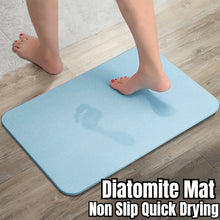 Load image into Gallery viewer, Diatomite Mat Diatomaceous Earth Bath Mat Super Absorbent Non Slip Quick Drying Bath Shower Rug Door Home Floor Mat Bathroom Mat